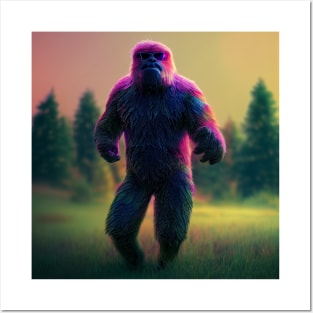 Dope Sasquatch in Nature Posters and Art